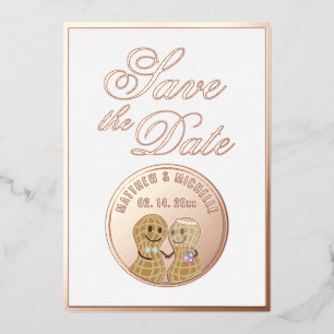Elegant Script Wedding Picture Save The Date
