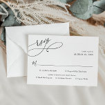 Elegant Script Wedding Rsvp with Meal Options Card<br><div class="desc">Designed to coordinate with our Romantic Script wedding collection,  this customisable Meal Options RSVP card,  features a sweeping calligraphy script text paired with a classy serif & modern sans font in black and with a frosted sage back. Matching items available.</div>