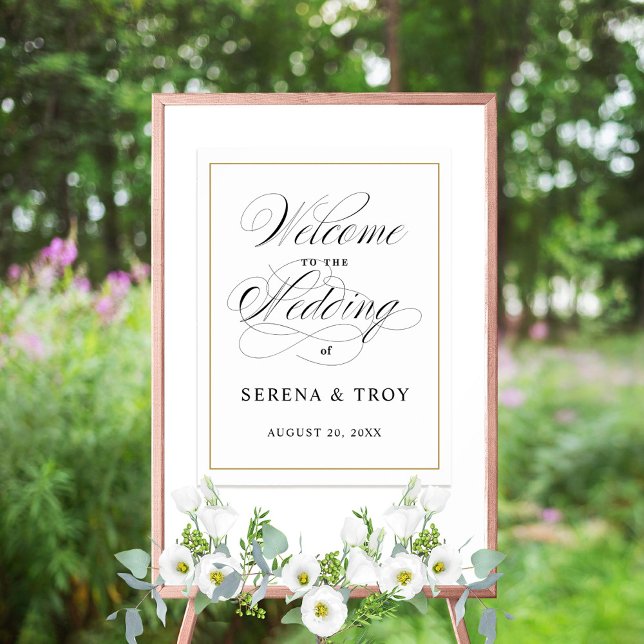 Elegant Script Welcome Sign Wedding (Creator Uploaded)