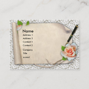 Elegant Scroll Business Card