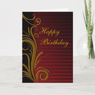 Elegant Scroll Design Card