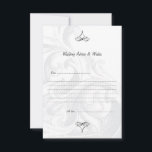 Elegant Scroll Wedding Advice Cards<br><div class="desc">Simple and stylish,  Elegant Scroll Wedding Advice & Wishes Cards.</div>