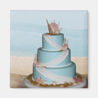 Elegant Sea Shell Wedding cake