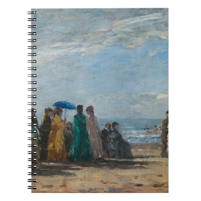 Elegant Seaside Gathering Vintage Art Notebook (Front)