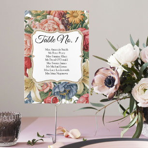 Elegant Seating chart Regencycore Regency style Table Number