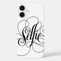 Elegant SELFIE Luxurious Flourished Calligraphy