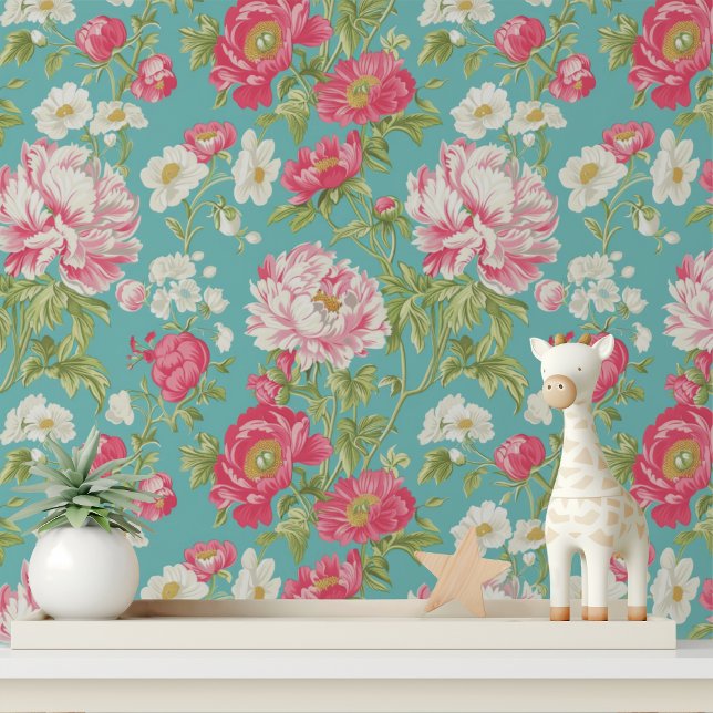 Elegant Shabby Chic Pink Floral Pattern Wallpaper (Creator Uploaded)