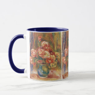 Elegant Shabby Chic Renoir Rose Painting Mug