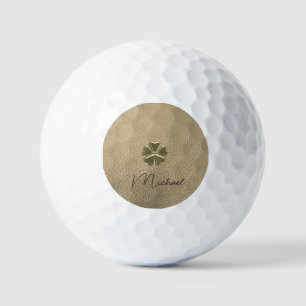 Elegant  Shamrock Patrick's Day Leather Golf Balls