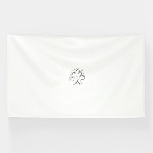 Elegant Shamrock-Shaped Design for St. Patrick's  Banner