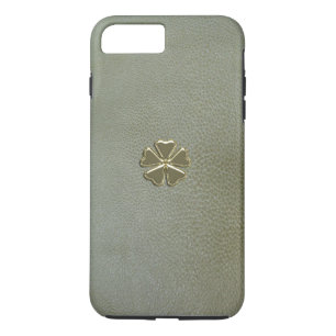 Elegant  Shamrock St.Patrick`s Day,Green Leather Case-Mate iPhone Case