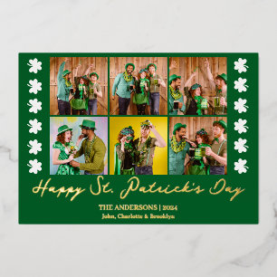 Elegant Shamrock St. Patrick's Day Family photo