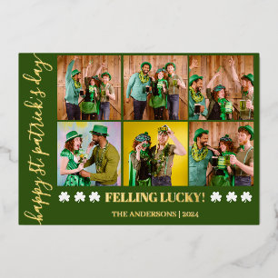 Elegant Shamrock St. Patrick's Day Family photo