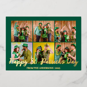 Elegant Shamrock St Patricks Day Family photo