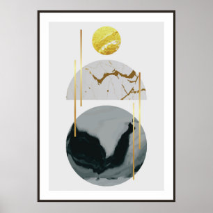 Elegant shapes Poster