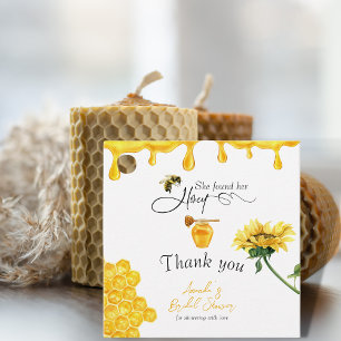 Elegant She Found Her Honey Bee Bridal Shower Favour Tags