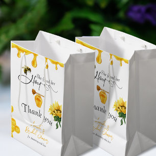Elegant She Found Her Honey Bee Bridal Shower Medium Gift Bag