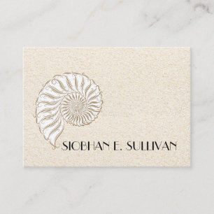 Elegant Shell Calling Card / Contacts / Business