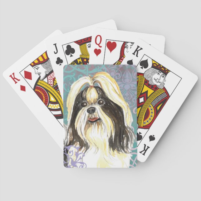 Elegant Shih Tzu Playing Cards (Back)