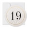 Elegant Shimmer Gold Circle Table Number Card