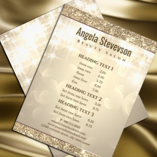 Elegant Shiny Glitter Gold Flyer