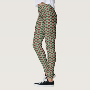 Elegant Shiny Graphical Diamonds on any Colour Leggings