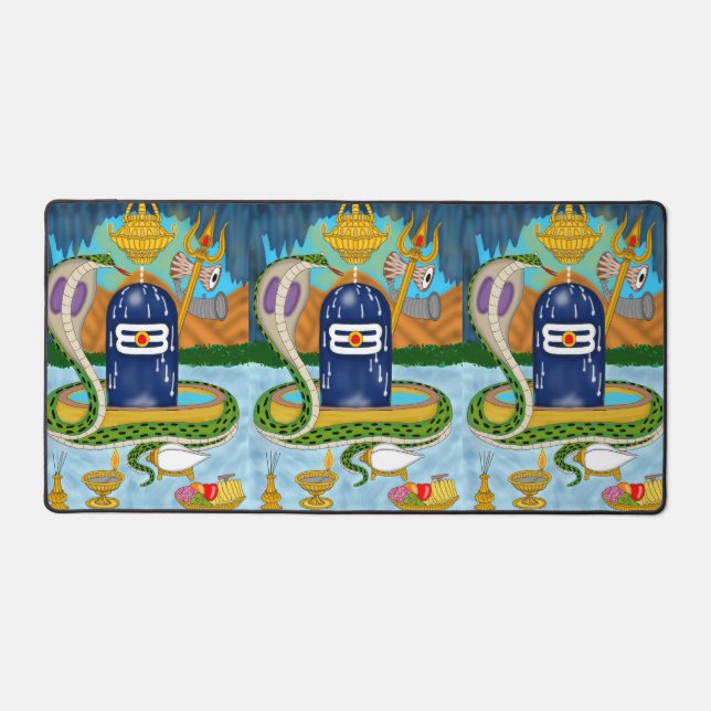 Elegant Shivlingam Mouse Pad for Spiritual Vibes (Front)