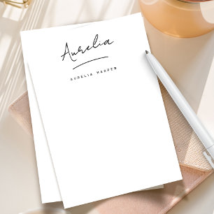 Elegant Signature Personalised Stationery Simple Card