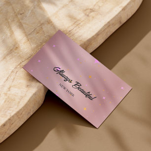 Elegant Signature Script Calligraphy Aesthetician Business Card