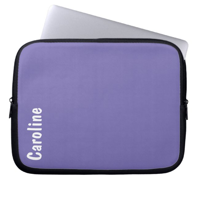 Elegant Signature Script Monogram Laptop Sleeve (Front)