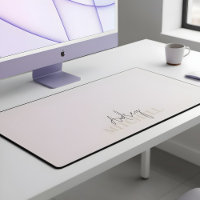 Elegant Signature Script Monogram Pink
