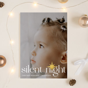 Elegant Silent Night Christmas Star Photo