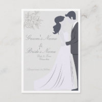 Elegant Silhouette Bride & Groom Wedding