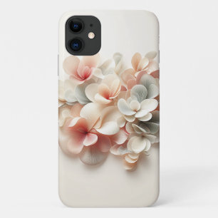 Elegant Silk Layered Floral Abstract - Soft Blush  Case-Mate iPhone Case