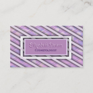 Elegant Silk Ribbon Weave Business Card