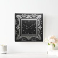 Elegant Silver Black Art Deco