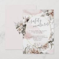 elegant silver blush floral safety measures