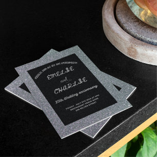 Elegant silver Budget 25th wedding anniversary