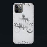 Elegant Silver Carriage Storybook White Princess Case-Mate iPhone Case<br><div class="desc">Pink Shimmer Crystal Glass Glam Designer Style Phone Case.</div>