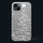 Elegant Silver Christmas Sparkling Trees iPhone 13 Case<br><div class="desc">Elegant Christmas Sparkling Trees Silver designer gift. An elegant birthday gift idea for any teenager and adult.  Fully customisable! Easy to use and easy to personalise.</div>