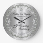 Elegant Silver Diamonds 25th Wedding Anniversary