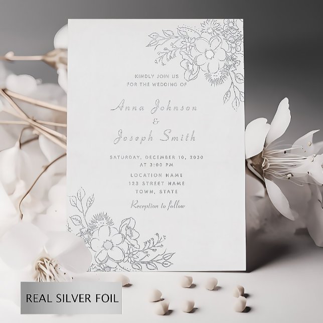 Elegant Silver Floral Wedding (Creator Uploaded)