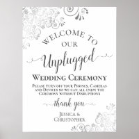 Elegant Silver Frills Unplugged Wedding Ceremony