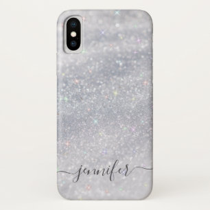 Elegant Silver Glitter  Case-Mate iPhone Case