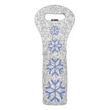 Elegant Silver Grey Glitter Snowflake