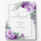 Elegant Silver & Purple Eucalyptus Floral Wedding