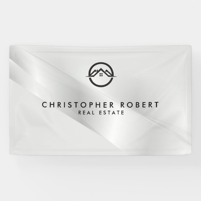 Elegant Silver Real Estate Banner (Horizontal)