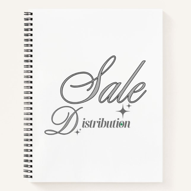  Elegant Silver Script Professional Journal Notebo (Front)