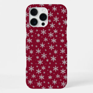 Elegant Silver Snowflake   Winter Holiday  iPhone 16 Pro Max Case