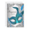 Elegant Silver Teal Blue Masquerade Party